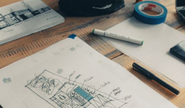 A free drawn custom home plans.